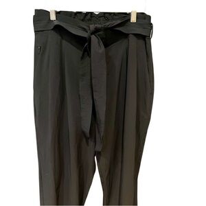 Athleta Paperbag Waist Tie Pants Size 12 High Rise Tapered 🖤